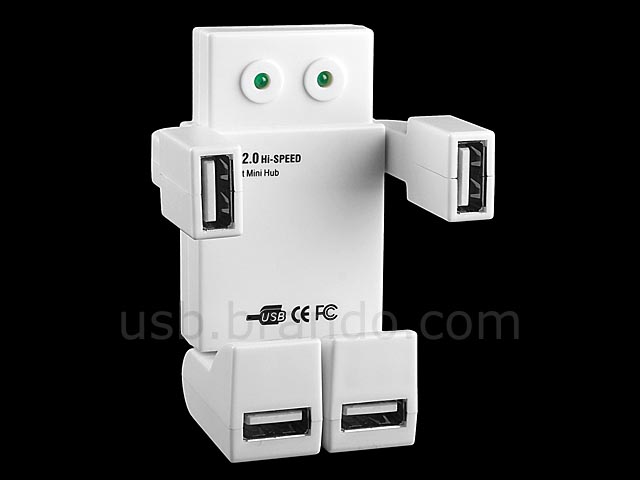 Robot Shaped 4-Port USB Hub