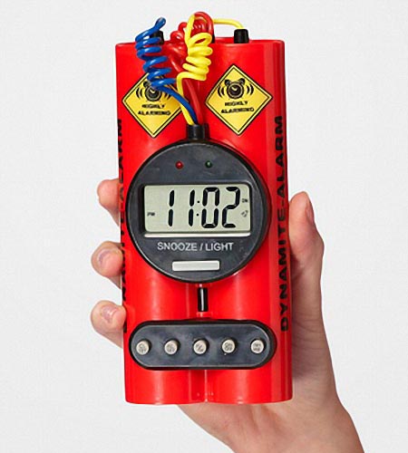 Timebomb Styled Alarm Clock