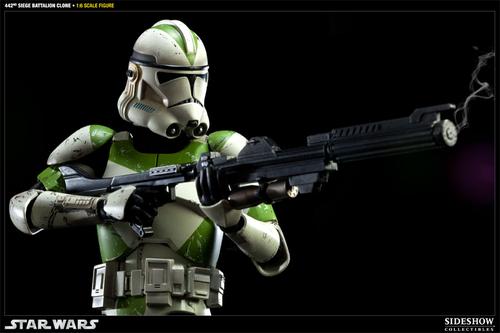 Sideshow 442nd Siege Battalion Clone Trooper Action Figure