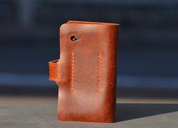 Hand-Stitched iPhone 4 Leather Case with Wallet