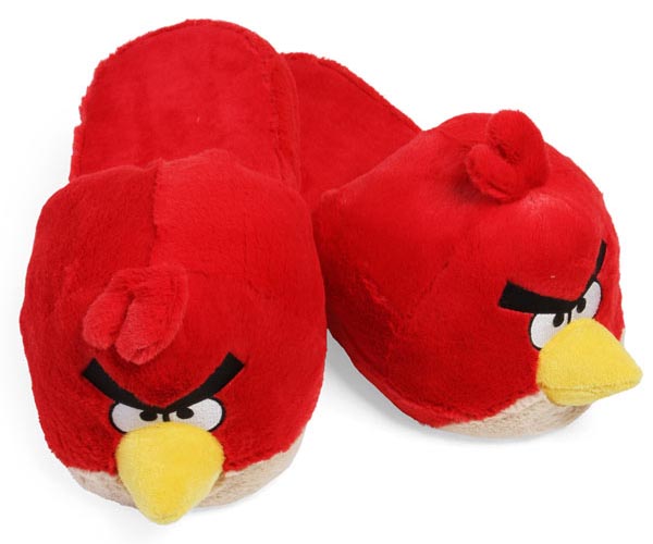 Angry Birds Fuzzy Slippers | Gadgetsin