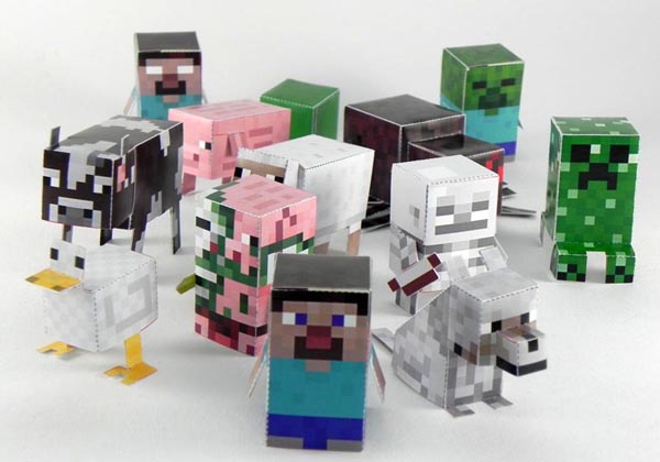 Minecraft Minis Paper Crafts