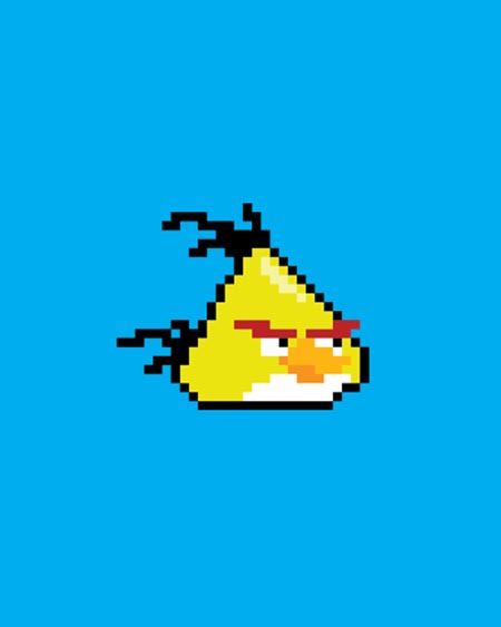 Pixelated Angry Birds