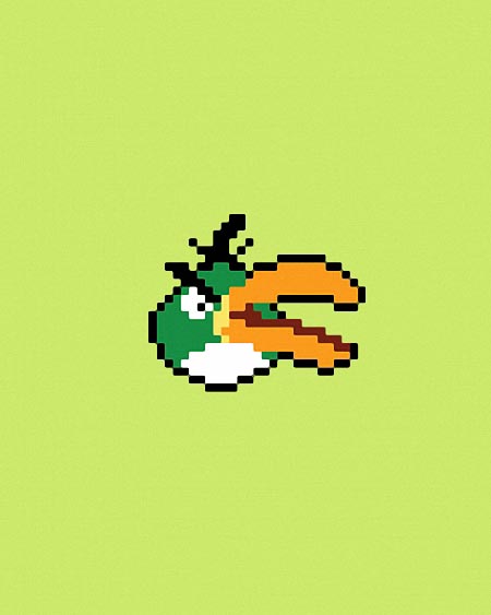 Pixelated Angry Birds