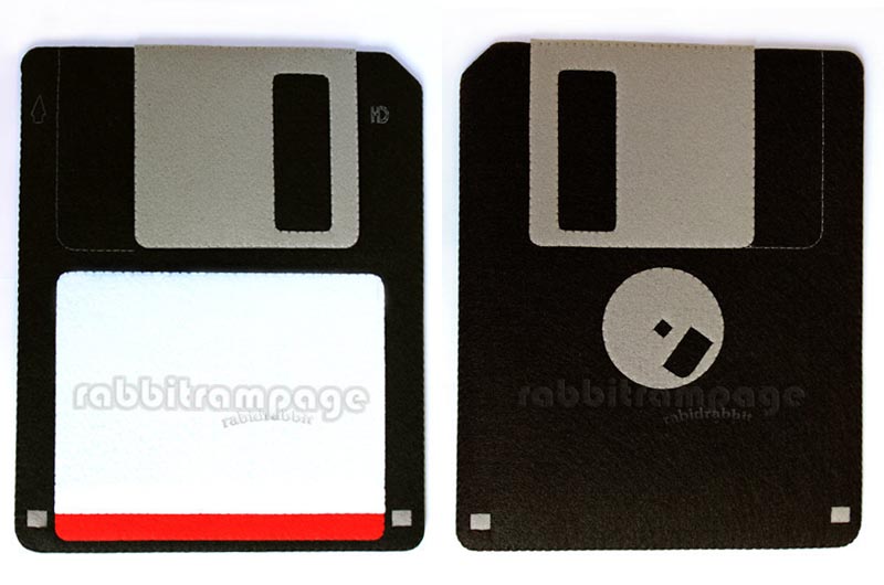 Handmade Floppy Disk Styled iPad Case