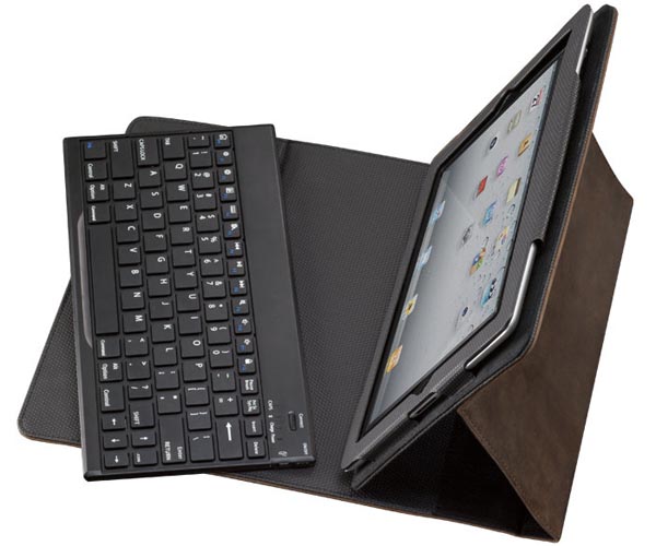 Portfolio Pro iPad 2 Leather Case with Removable Wireless Keyboard