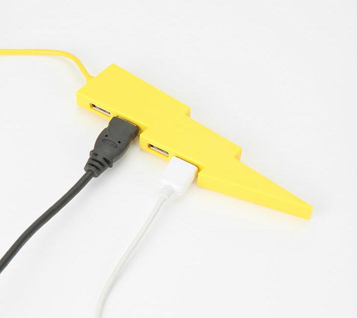 Lighting Bolt 4-Port USB Hub