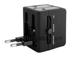 Universal Travel Adapter with 2-Port USB Charger