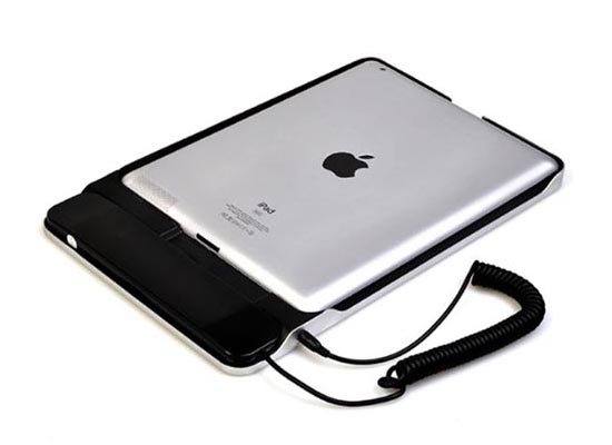 Aluminum iPad 3 Case with Wireless Keyboard and Removable Handset