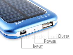 USB Solar Powered Backup Battery