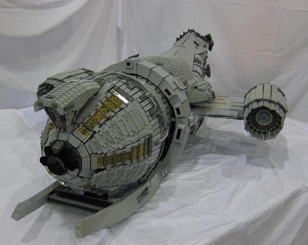 Awesome 7-Foot LEGO Serenity Model