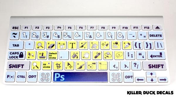 Photoshop CS5 MacBook Keyboard Skin Set