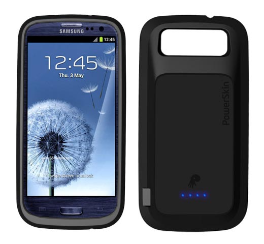 PowerSkin Samsung Galaxy S3 Case with Backup Battery