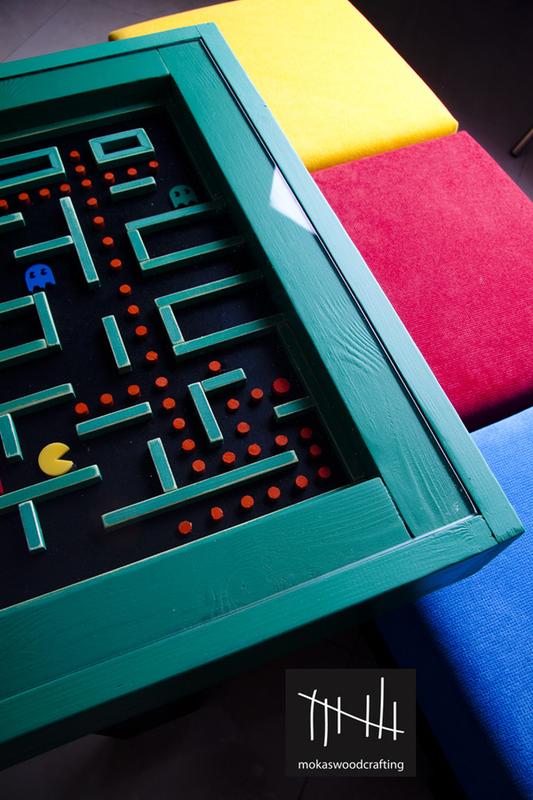Awesome Wood Pac-Man Table