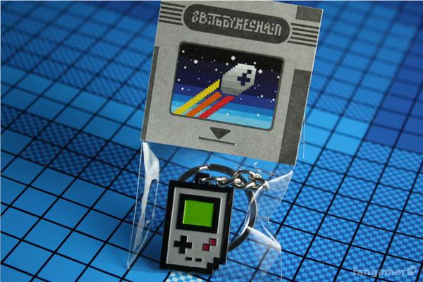 Retro Game Console Themed Keychains