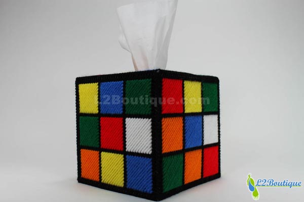Rubik's Cube Tissue Box Cover