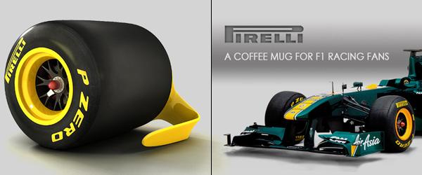 Pirelli Coffee Mug for F1 Racing Fans