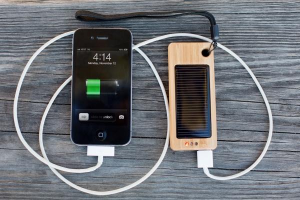 The Bamboo Backup Battery with Solar Panel