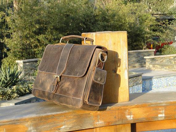 The Handmade Vintage Leather Messenger Bag