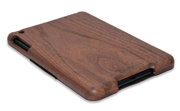 The Handmade Wooden iPad Mini Case with Leather Cover