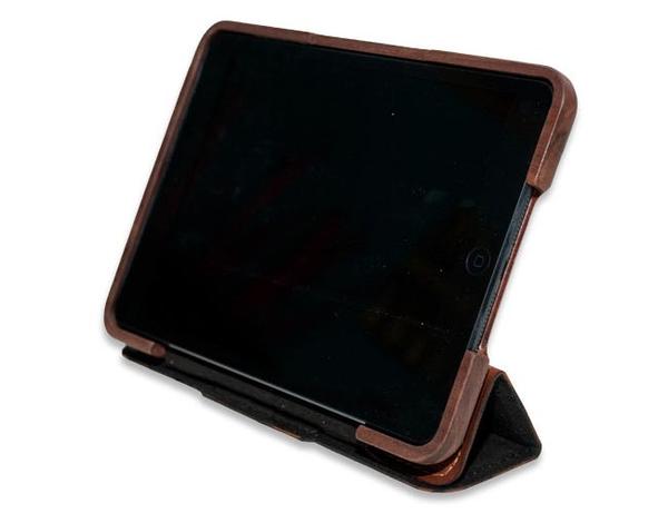 The Handmade Wooden iPad Mini Case with Leather Cover