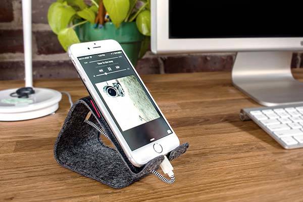 Stanley Leather Tablet and Phone Stand