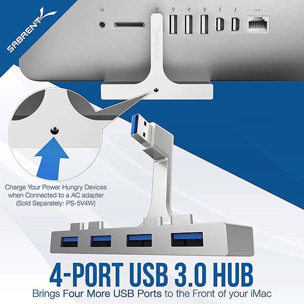 4-Port USB 3.0 Hub for iMac