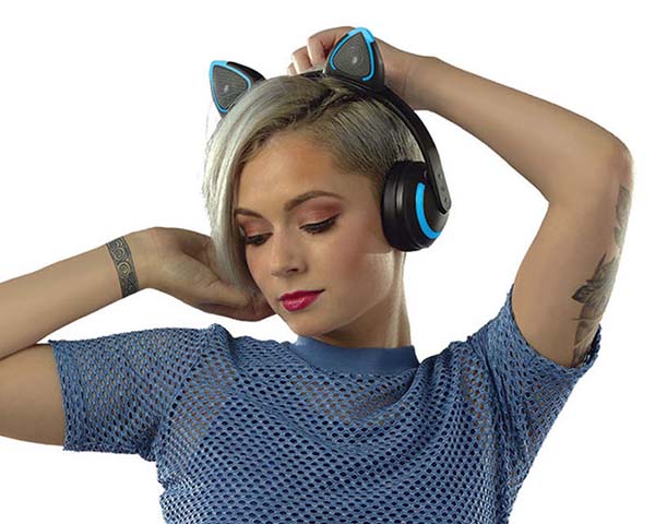 Cat Ear Wireless Headphones with Removable Ears