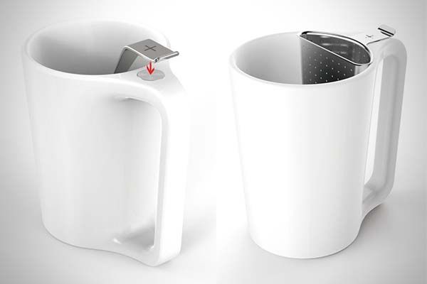 Modular Mug+ Keeps Its Spoon or Tea Infuser in Place