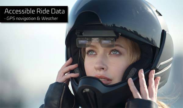 CrossHelmet Smart Motorcycle Helmet with Head-up Display