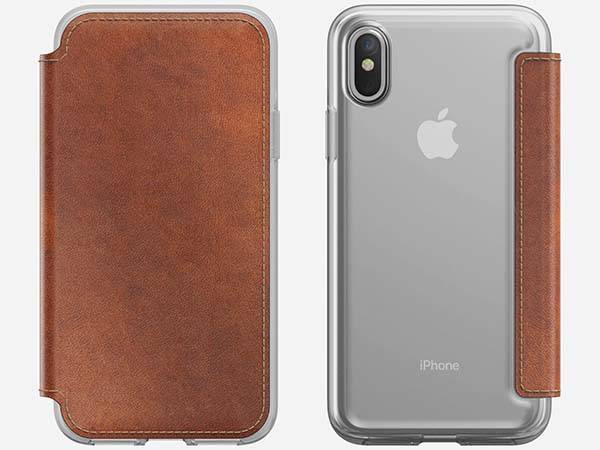 Nomad Clear Folio Leather iPhone X Wallet | Gadgetsin