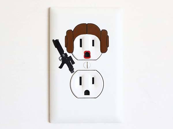 The Pop Culture Inspired Wall Outlet Art Stickers