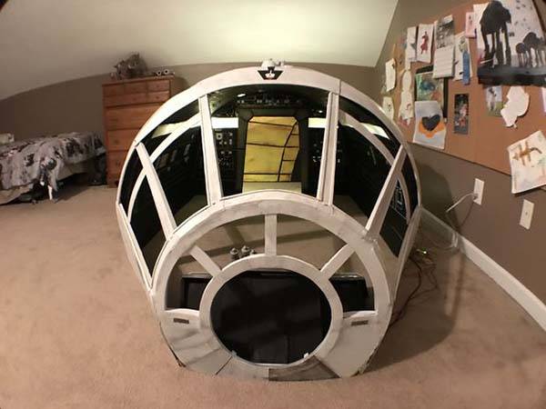 DIY Star Wars Millennium Falcon Playhouse