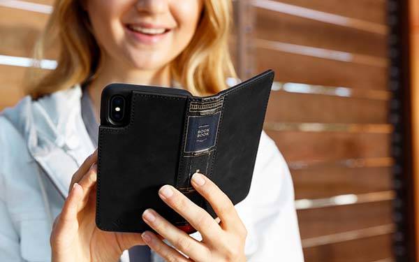 Twelve South BookBook iPhone X Leather Wallet Case