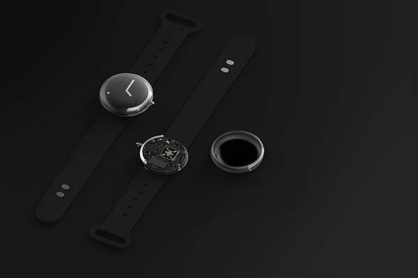 2017 Pebble Watch with a Unique Side Switch