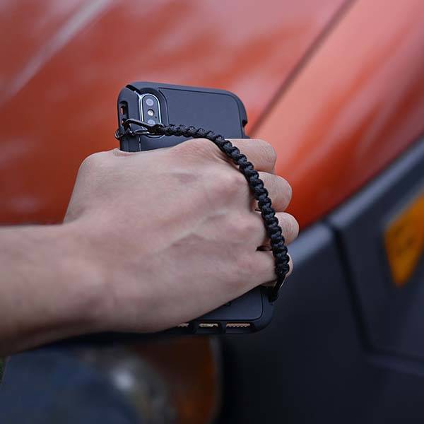 Dango Covert EDC iPhone X Case with Cobra Weave Paracord Lanyard