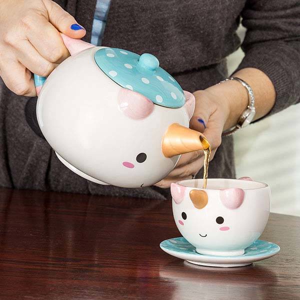 Elodie Unicorn Teapot Set