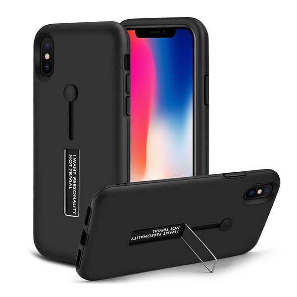 The Dual-Layer iPhone X Case with Stand and Hand Loop
