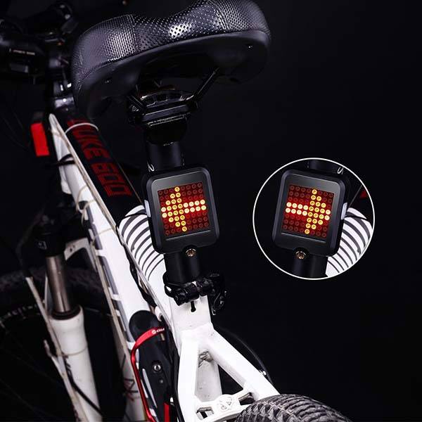 The LED Bike Tail Light with Intelligent Brake and Turn Signals