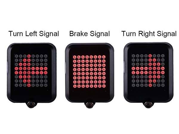 The LED Bike Tail Light with Intelligent Brake and Turn Signals