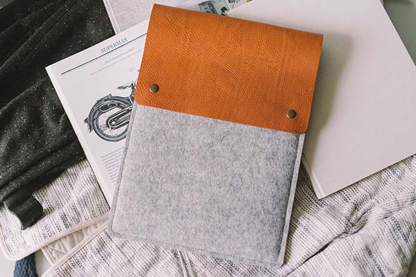 Handmade Wool Felt iPad Pro Sleeve