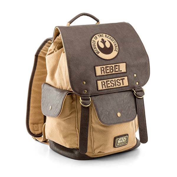 Star Wars Rebel Resist Leather and Canvas Backpack