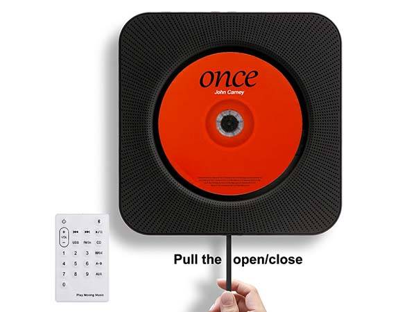 The Wall Mountable CD Player With Bluetooth Speaker And MP3 Player 