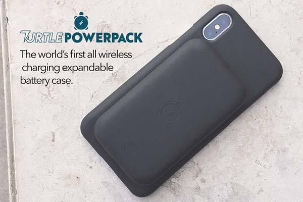 Turtle Power iPhone X Battery Case with Detachable Battery Pack