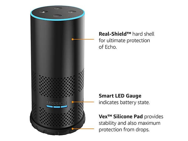 Mission Battery Shell for Amazon Echo 2