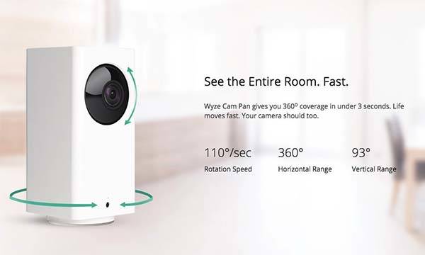 Wyze Cam Pan WiFi Indoor Smart Home Camera