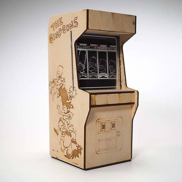 Handmade Wooden Arcade Machine Piggy Bank