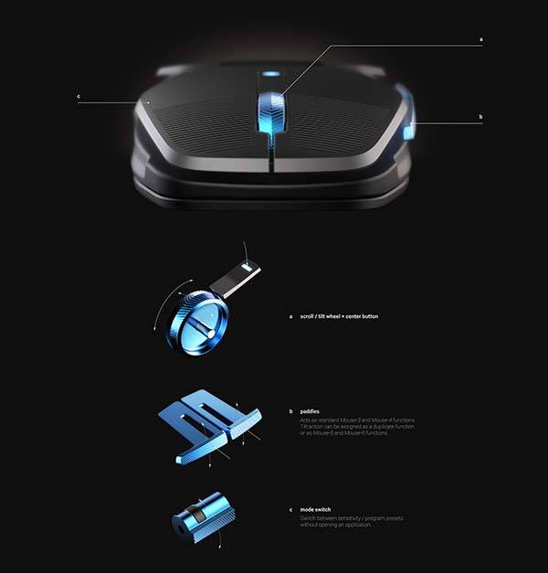 Logitech Salvo Concept Wireless Gaming Mouse