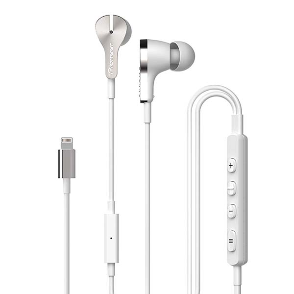 Pioneer Rayz Pro Lightning Noise Cancelling Earbuds with USB-C Adapter