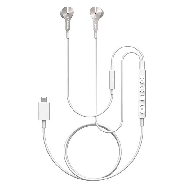 Pioneer Rayz Pro Lightning Noise Cancelling Earbuds with USB-C Adapter